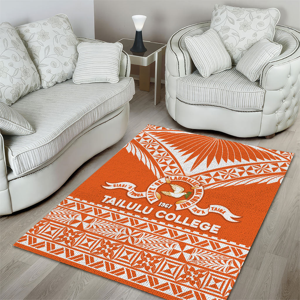 Tonga Tailulu College Area Rug Tongan Kupesi Pattern