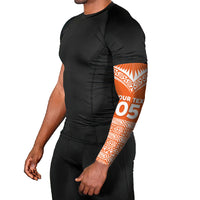 Personalised Tonga Tailulu College Arm Sleeves Tongan Kupesi Pattern