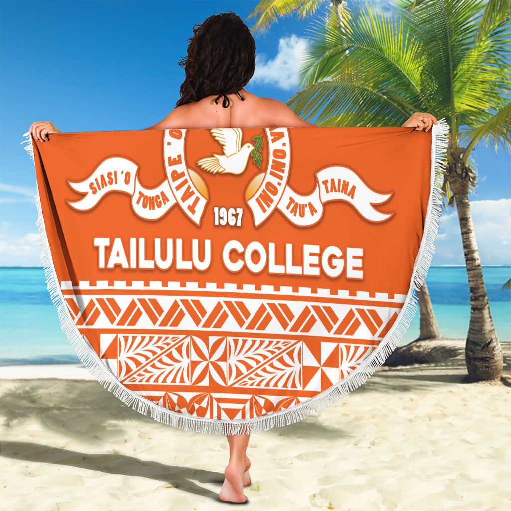 Tonga Tailulu College Beach Blanket Tongan Kupesi Pattern