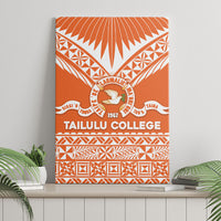 Tonga Tailulu College Canvas Wall Art Tongan Kupesi Pattern