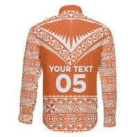 Personalised Tonga Tailulu College Family Matching Long Sleeve Bodycon Dress and Hawaiian Shirt Tongan Kupesi Pattern LT05 - Polynesian Pride