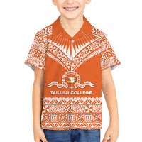 Personalised Tonga Tailulu College Hawaiian Shirt Tongan Kupesi Pattern