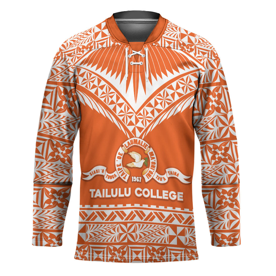 Personalised Tonga Tailulu College Hockey Jersey Tongan Kupesi Pattern