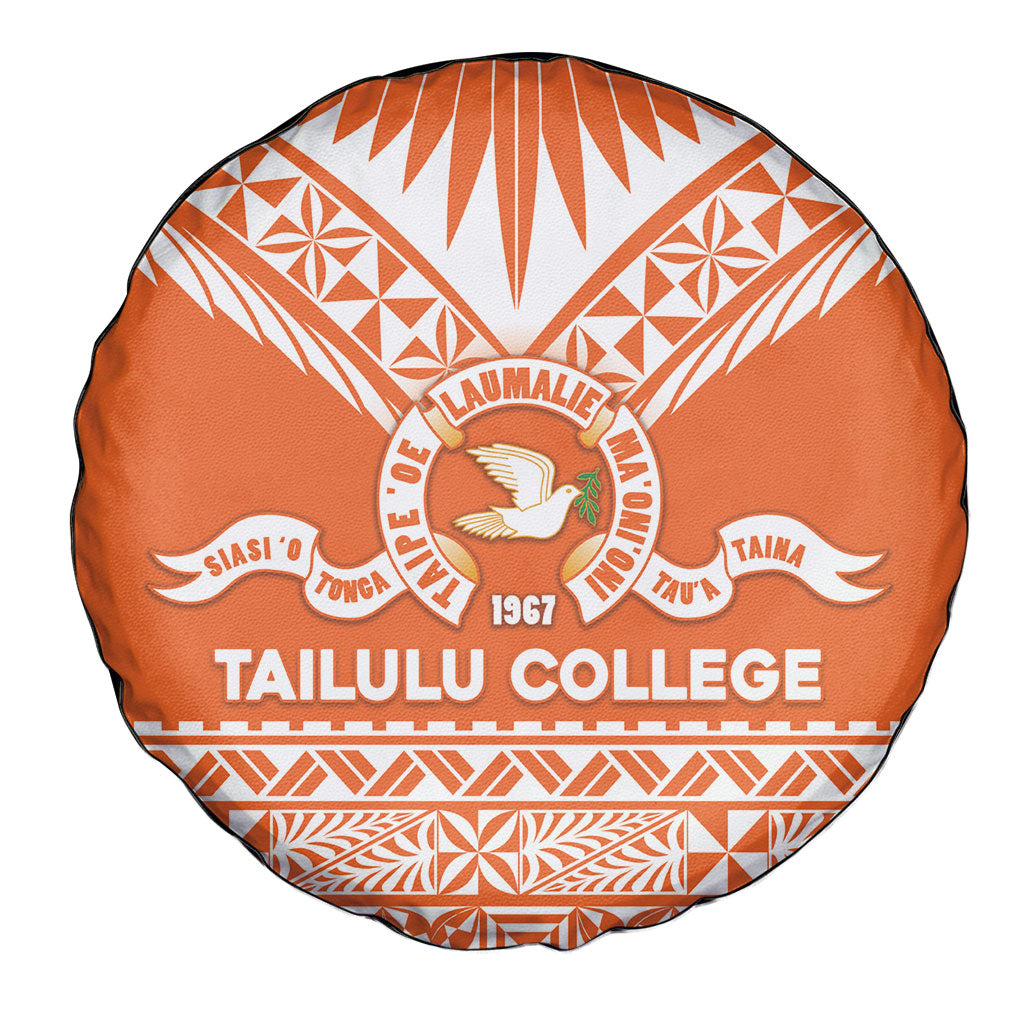 Tonga Tailulu College Spare Tire Cover Tongan Kupesi Pattern