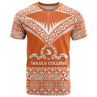 Personalised Tonga Tailulu College T Shirt Tongan Kupesi Pattern