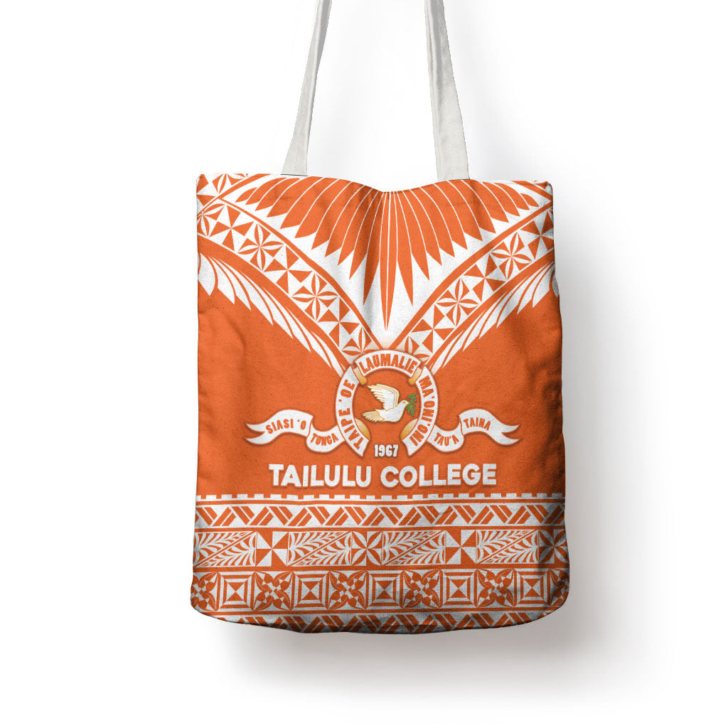 Tonga Tailulu College Tote Bag Tongan Kupesi Pattern