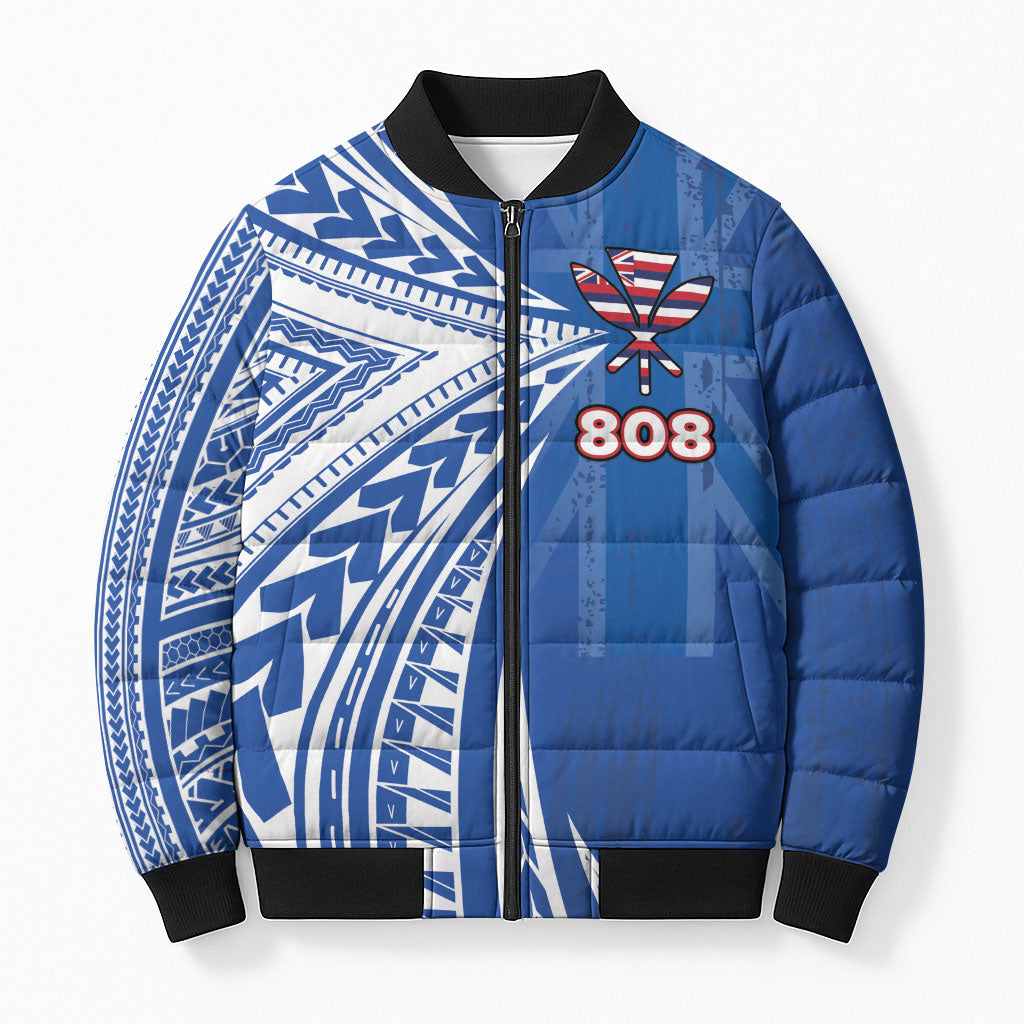 Personalised Hawaii 808 Bomber Puffer Jacket Unique Style