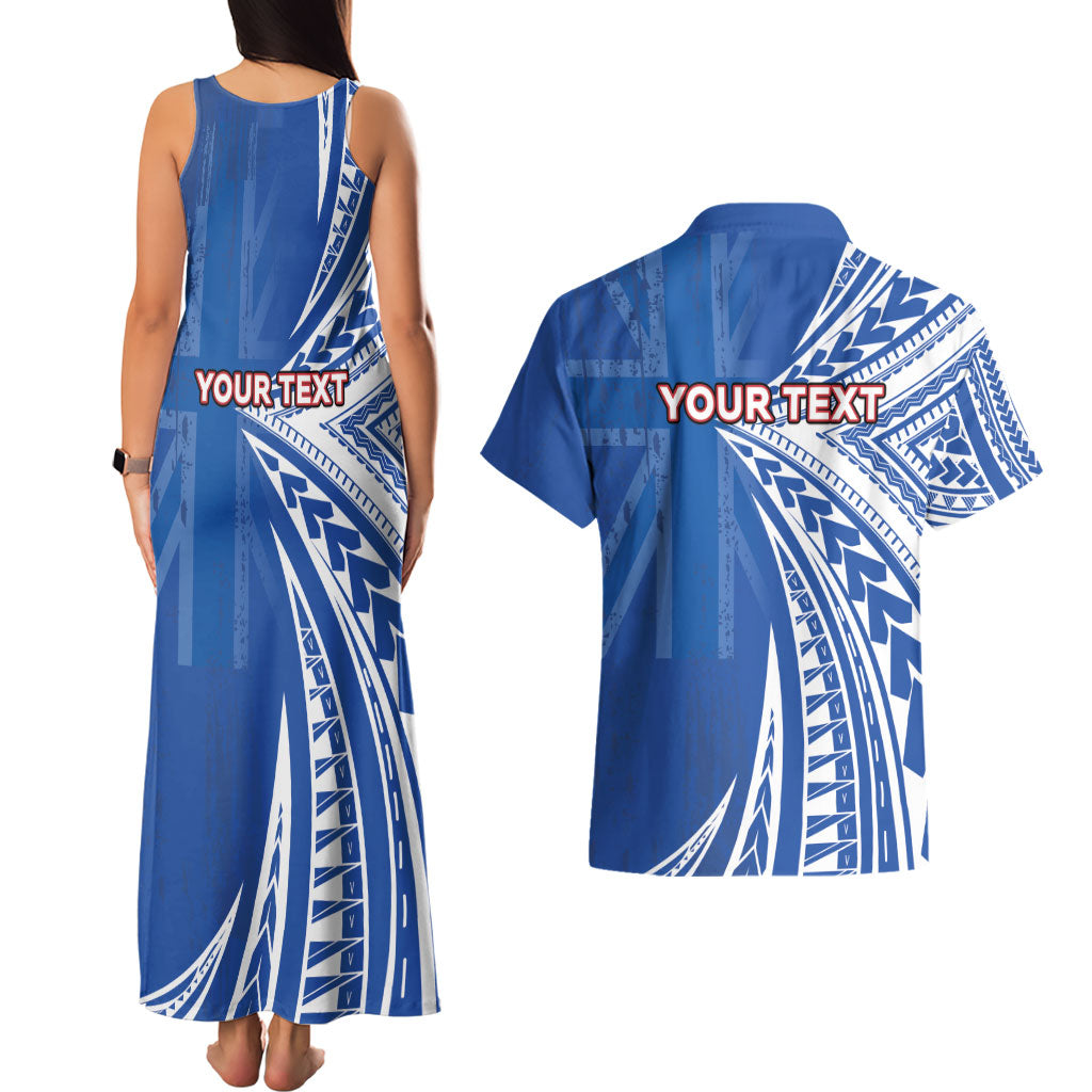 Personalised Hawaii 808 Couples Matching Tank Maxi Dress and Hawaiian Shirt Unique Style