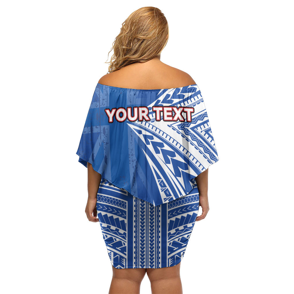 Personalised Hawaii 808 Family Matching Off Shoulder Short Dress and Hawaiian Shirt Unique Style LT05 - Polynesian Pride