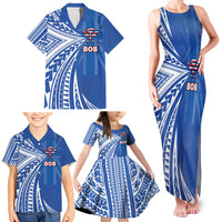 Personalised Hawaii 808 Family Matching Tank Maxi Dress and Hawaiian Shirt Unique Style LT05 - Polynesian Pride