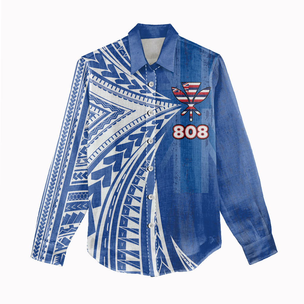 Personalised Hawaii 808 Women Casual Shirt Unique Style