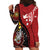 Tonga Ngatu And Australia Aboriginal Hoodie Dress Tongan Dove And Kangaroo Together