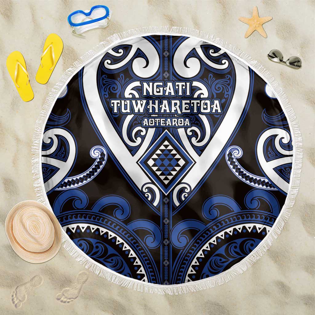 Aotearoa Ngati Tuwharetoa Beach Blanket Maori Tribal Pattern