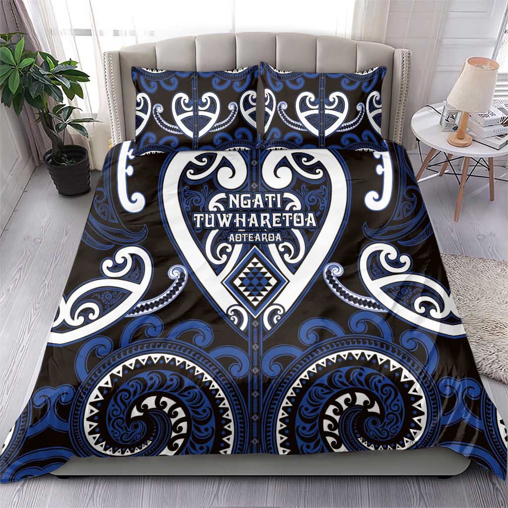 Aotearoa Ngati Tuwharetoa Bedding Set Maori Tribal Pattern