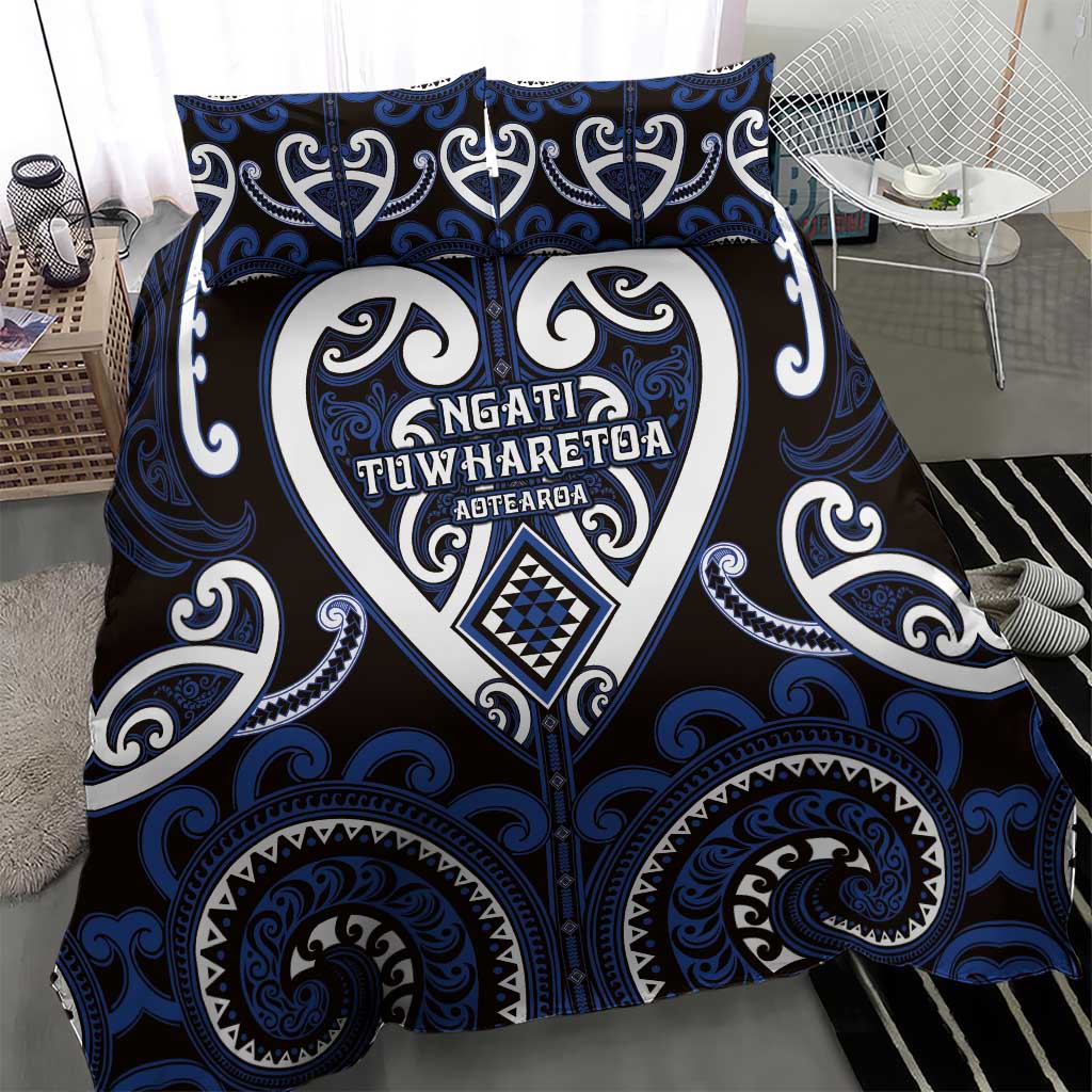 Aotearoa Ngati Tuwharetoa Bedding Set Maori Tribal Pattern