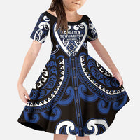 Custom Aotearoa Ngati Tuwharetoa Family Matching Puletasi and Hawaiian Shirt Maori Tribal Pattern