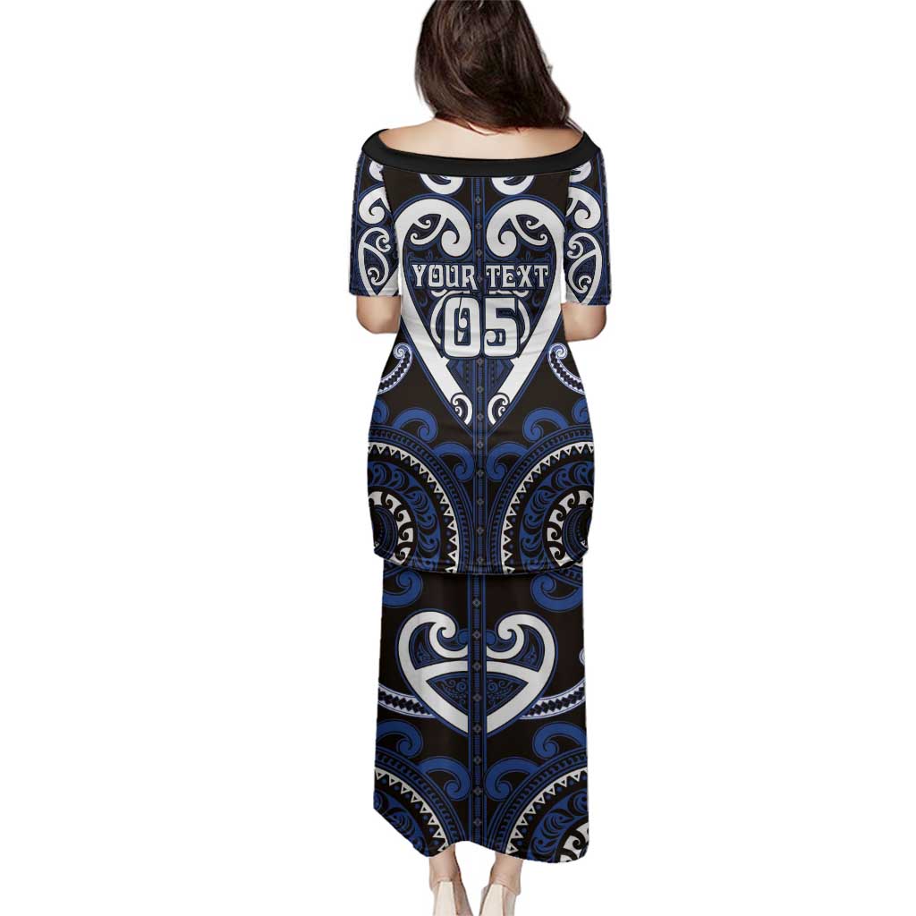Custom Aotearoa Ngati Tuwharetoa Family Matching Puletasi and Hawaiian Shirt Maori Tribal Pattern