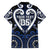 Custom Aotearoa Ngati Tuwharetoa Family Matching Short Sleeve Bodycon Dress and Hawaiian Shirt Maori Tribal Pattern