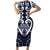 Custom Aotearoa Ngati Tuwharetoa Family Matching Short Sleeve Bodycon Dress and Hawaiian Shirt Maori Tribal Pattern