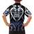 Custom Aotearoa Ngati Tuwharetoa Family Matching Tank Maxi Dress and Hawaiian Shirt Maori Tribal Pattern