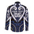 Custom Aotearoa Ngati Tuwharetoa Long Sleeve Button Shirt Maori Tribal Pattern