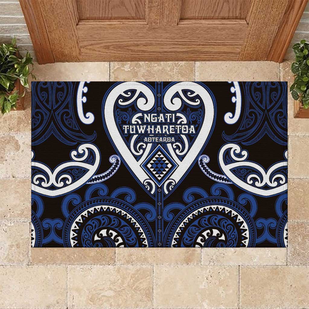Aotearoa Ngati Tuwharetoa Rubber Doormat Maori Tribal Pattern