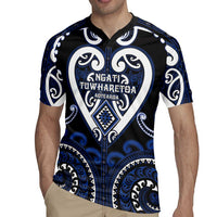 Custom Aotearoa Ngati Tuwharetoa Rugby Jersey Maori Tribal Pattern