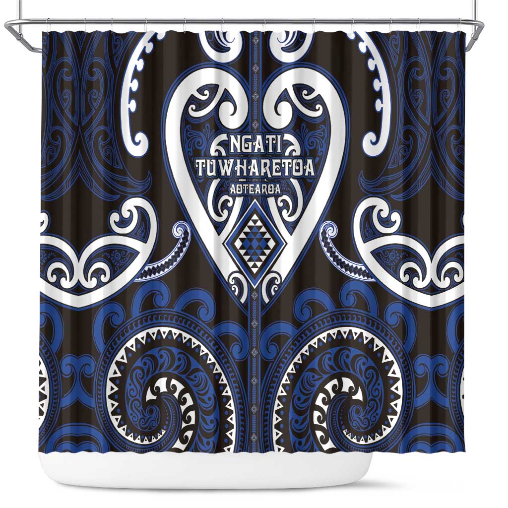 Aotearoa Ngati Tuwharetoa Shower Curtain Maori Tribal Pattern