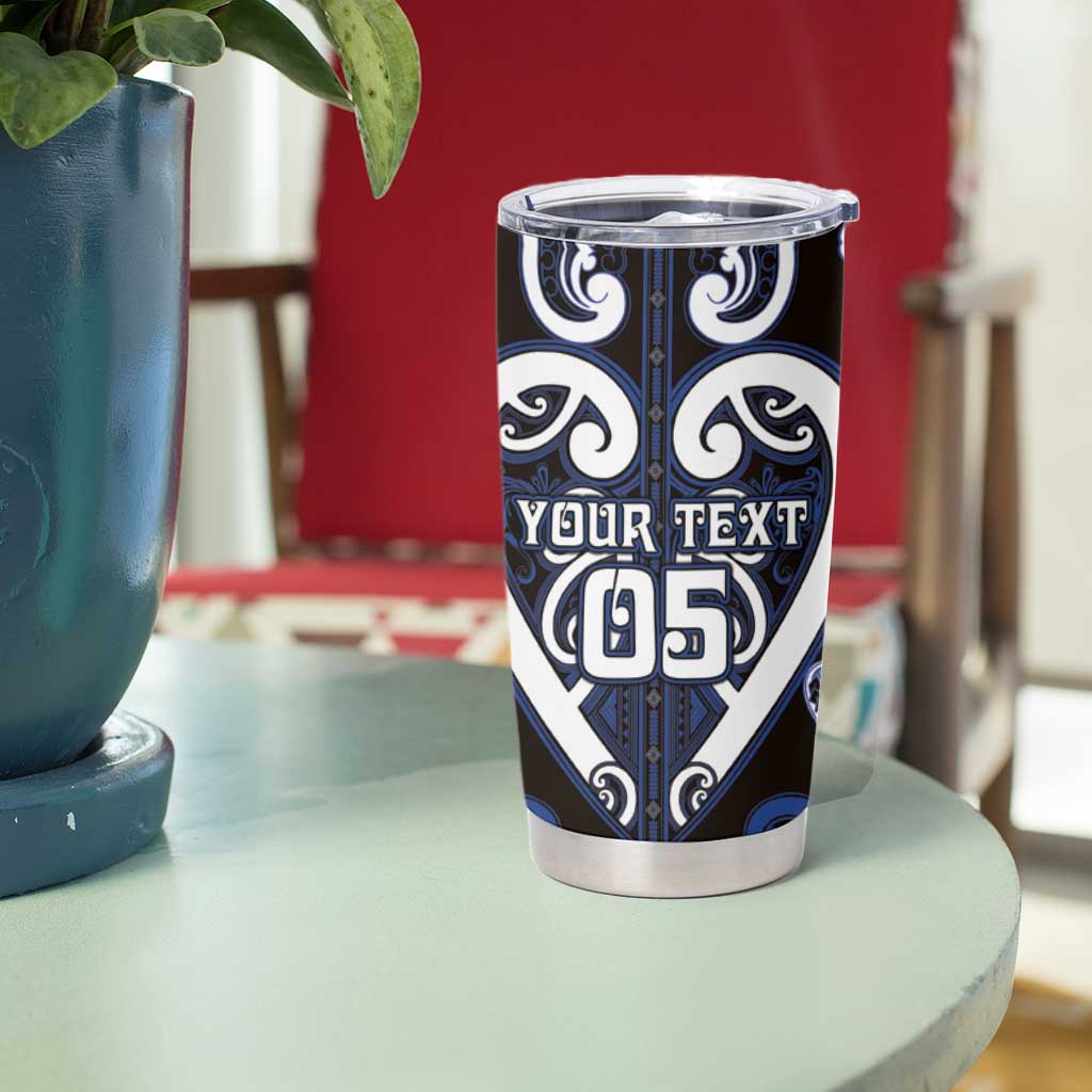 Custom Aotearoa Ngati Tuwharetoa Tumbler Cup Maori Tribal Pattern