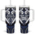 Custom Aotearoa Ngati Tuwharetoa Tumbler With Handle Maori Tribal Pattern