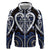 Custom Aotearoa Ngati Tuwharetoa Zip Hoodie Maori Tribal Pattern