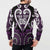 Custom Aotearoa Rangitane Button Sweatshirt Maori Tribal Pattern