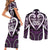 Custom Aotearoa Rangitane Couples Matching Short Sleeve Bodycon Dress and Long Sleeve Button Shirt Maori Tribal Pattern