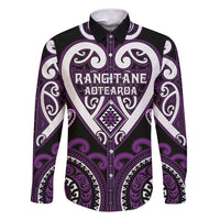 Custom Aotearoa Rangitane Family Matching Off Shoulder Short Dress and Hawaiian Shirt Maori Tribal Pattern