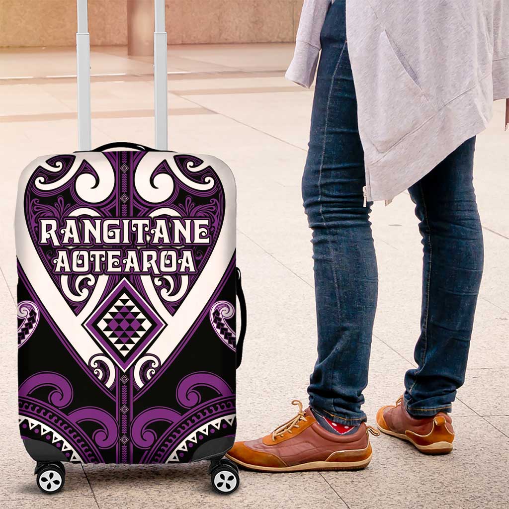 Aotearoa Rangitane Luggage Cover Maori Tribal Pattern