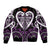 Custom Aotearoa Rangitane Sleeve Zip Bomber Jacket Maori Tribal Pattern