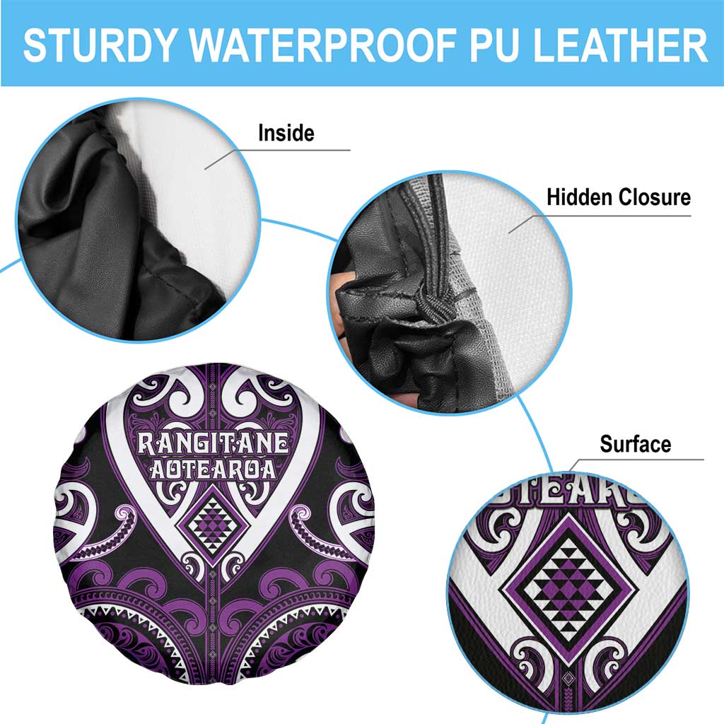 Aotearoa Rangitane Spare Tire Cover Maori Tribal Pattern
