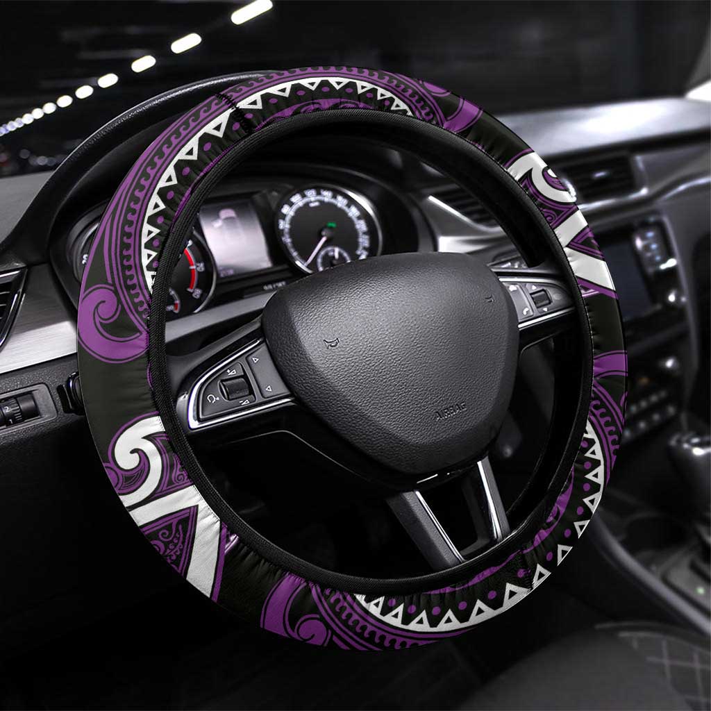Aotearoa Rangitane Steering Wheel Cover Maori Tribal Pattern