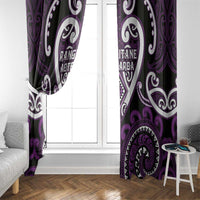 Aotearoa Rangitane Window Curtain Maori Tribal Pattern
