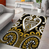 Aotearoa Taranaki Area Rug Maori Tribal Pattern