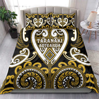Aotearoa Taranaki Bedding Set Maori Tribal Pattern