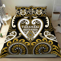 Aotearoa Taranaki Bedding Set Maori Tribal Pattern