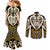 Custom Aotearoa Taranaki Couples Matching Mermaid Dress and Long Sleeve Button Shirt Maori Tribal Pattern