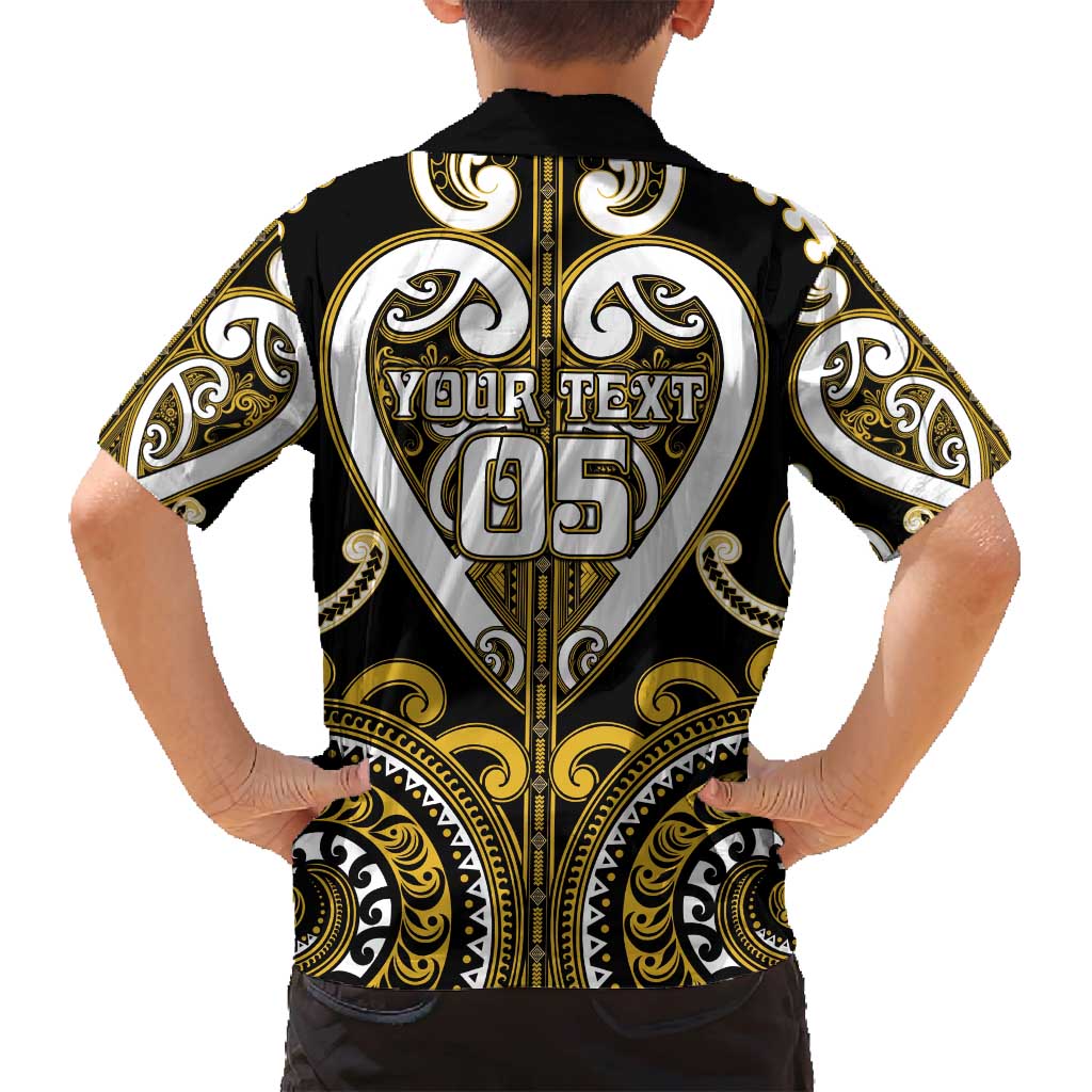 Custom Aotearoa Taranaki Family Matching Off Shoulder Short Dress and Hawaiian Shirt Maori Tribal Pattern