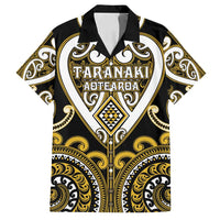 Custom Aotearoa Taranaki Family Matching Off Shoulder Short Dress and Hawaiian Shirt Maori Tribal Pattern