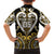 Custom Aotearoa Taranaki Family Matching Short Sleeve Bodycon Dress and Hawaiian Shirt Maori Tribal Pattern