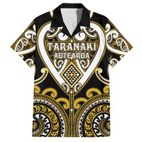 Custom Aotearoa Taranaki Family Matching Short Sleeve Bodycon Dress and Hawaiian Shirt Maori Tribal Pattern