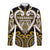 Custom Aotearoa Taranaki Long Sleeve Button Shirt Maori Tribal Pattern