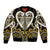 Custom Aotearoa Taranaki Sleeve Zip Bomber Jacket Maori Tribal Pattern