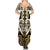 Custom Aotearoa Taranaki Summer Maxi Dress Maori Tribal Pattern